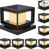 Brightever 12-Pack Solar Fence Lights Waterproof LED Outdoor Lights 4