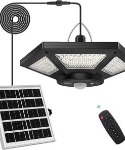 Solar Shed Light 360 Degree Motion Sensor Remote Control Waterproof 2
