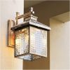 Solar Powered Waterproof Wall Sconce for Outdoor Garden Lighting