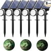 12 Pack White Solar LED Post Cap Lights for Garden and Deck 4