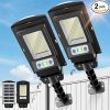 LUTEC Solar Post Light with Pier Mount Base Waterproof Black Lamp 3