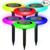 Solar Wall Sconce LED Lights Waterproof Outdoor Patio Modern Fixture 4