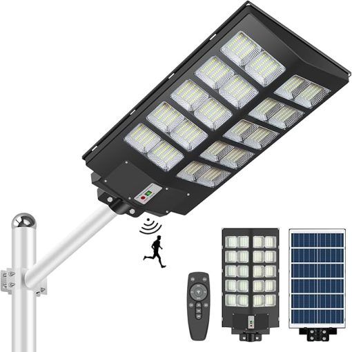 1500W Solar Street Light Outdoor Waterproof 800 LEDs 15000Lm IP67