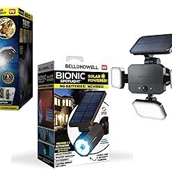 Indoor Outdoor Lights Bundle Triburst Plus Solar Floodlight Spotlight