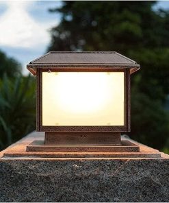 Aluminum Solar Outdoor Post Lights for Patio and Garden Decor
