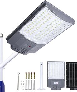 6000W Grey Solar Street Lights with Remote Control for Outdoor Use
