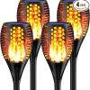 Solar Torch Lights 96 LED Waterproof Flickering Flame Outdoor Decor
