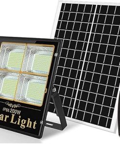 Solar LED Floodlight Outdoor Security Light Dusk to Dawn Waterproof