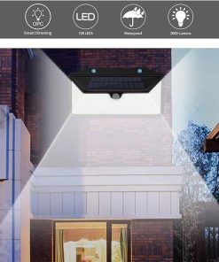 WBM Smart Solar Lights Outdoor 100 LED IP65 Waterproof Security Lights 2