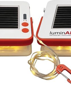 LuminAID Solar String Lights with Phone Charger for Camping 32 ft