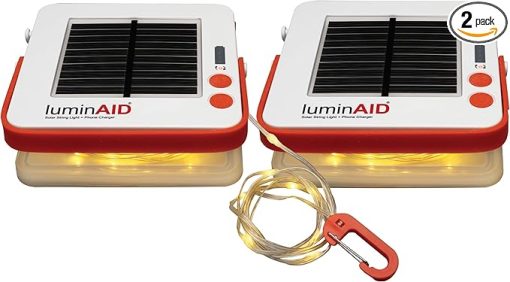 LuminAID Solar String Lights with Phone Charger for Camping 32 ft