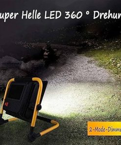 120W Adjustable LED Floodlight USB Solar Rechargeable Outdoor Light 2