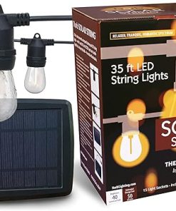 NorbSOLAR 35FT Solar String Lights for Patio and Outdoor Events