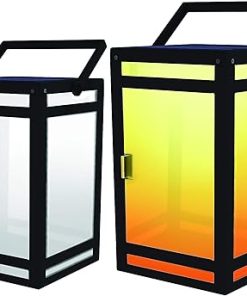 Outdoor Solar Lantern Waterproof IP65 Modern Design 12+ Hours Battery