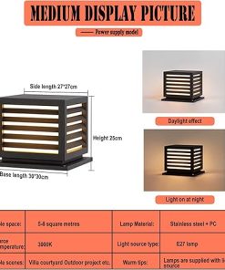 Modern Solar Pillar Lights for Luxury Patio Yard Garden Decor 2