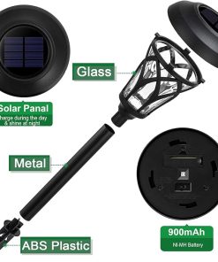 Beau Jardin Solar Pathway Lights 8 Pack Outdoor Waterproof 25 Lumen 2