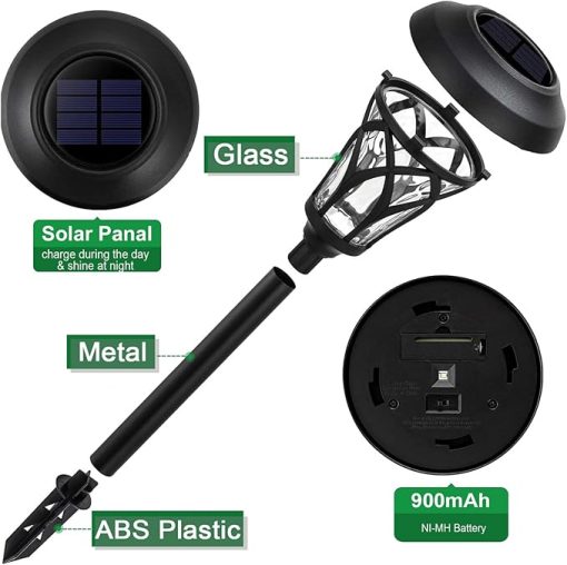 Beau Jardin Solar Pathway Lights 8 Pack Outdoor Waterproof 25 Lumen - Image 2