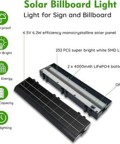 Solar Sign Lights Outdoor 232 LED 1200 Lumen for Business Use 2