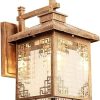 DOITOOL 5pcs Solar Outdoor Wall Lamp Fence Light Garden Decor 3