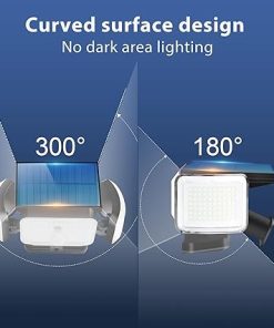 CHARKEE Solar Outdoor Motion Sensor Lights 3000 Lumens Waterproof 4Pack 2