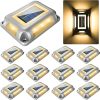 LED Solar Ground Lights Waterproof Round Garden Outdoor Landscape 3