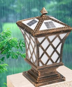 Solar Post Lights for Outdoor Garden Aluminum Torch Lighting Fixture 2