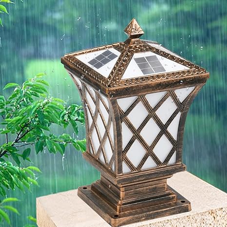 Solar Post Lights for Outdoor Garden Aluminum Torch Lighting Fixture 2 Solar Post Lights for Outdoor Garden Aluminum Torch Lighting Fixture - Image 2