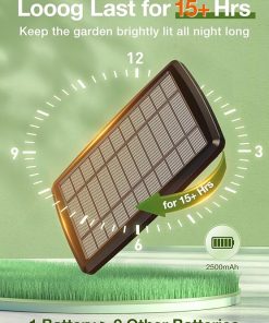 54FT Solar String Lights Outdoor Waterproof USB Remote Dimmable Edison Bulbs 2