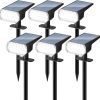 Solar Globe Lights 2 Pack 3.9 Inch Cracked Glass Modern Design 4