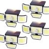 KINKAI Solar Stair Lights for Outside, 14 Pack Outdoor Step Light Waterproof LED Triangle Deck Lighting for Garden, Patio, Yard, Front Door, Porch Decor (Warm Light) 4