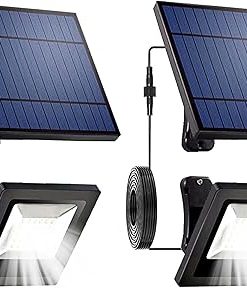 Waterproof Solar LED Spotlights with 16FT Cord for Outdoor Lighting