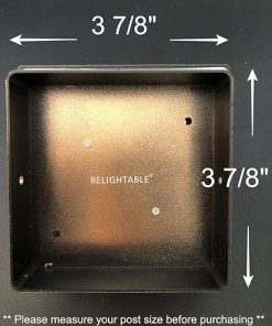 8 Pack Solar Powered Copper Garden Pathway Post Lights with LED 2
