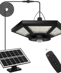 Solar Shed Light Indoor Outdoor Pendant with Remote Control Modes 2