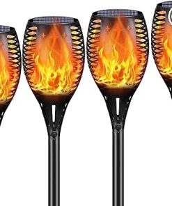 YoungPower Solar Torch Lights for Garden Waterproof Path Lighting