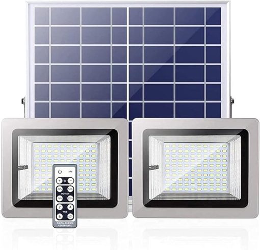 Super Bright LED Solar Flood Light with Remote Control for Gardens