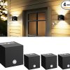 Solar Post Cap Lights Outdoor Waterproof 6 Pack LED Lighting 3