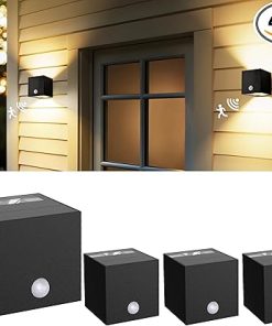 Solar Wall Lights Outdoor Waterproof IP65 with 3 Lighting Modes