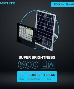 KastLite 5W LED Dusk to Dawn Solar Flood Light 5000K 600 Lumen 2