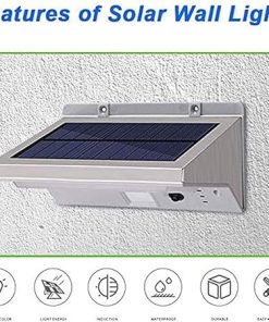 Outdoor Solar Lights 21 LED Motion Sensor Waterproof Garden 2 Pack 2