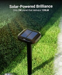 Sunco 6 Pack 2W LED Solar Lights for Pathway and Garden Use 2