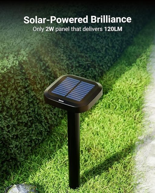 Sunco 6 Pack 2W LED Solar Lights for Pathway and Garden Use - Image 2