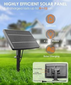 Solar Outdoor String Lights 100FT with 52 Shatterproof Edison Bulbs 2