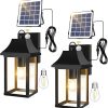 Solar Street Lights Outdoor Waterproof 10000LM 448 LEDs 2-Pack 4
