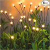 TONULAX Solar Garden Lights Upgrade Flexible Wind Swaying Outdoor 6 Pack