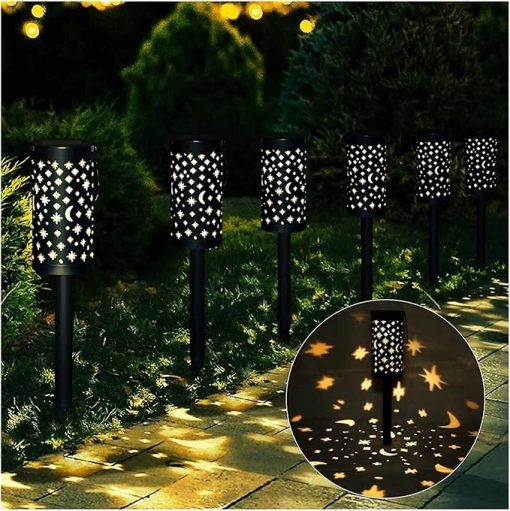 Solar Powered LED Garden Path Lights for Outdoor Decor 5 Pieces - Image 2