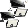 Solar Motion Sensor Lights 2000 Lumens Waterproof Security 2 Pack