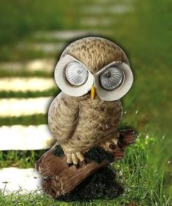 Owl Solar Garden Light Decorative Outdoor Lamp for Patio and Yard 2