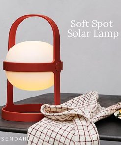 Durable Solar Circular Lantern 7.3 in, Rechargeable USB for Indoor Outdoor 2