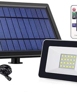Solar Floodlight Adjustable 180 Degree with Remote Control Wall Light