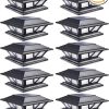 Large 18 Inch Glass Solar Lanterns for Outdoor Patio Garden Use 3